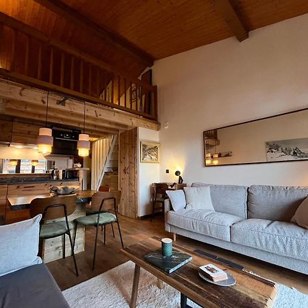 Appartement Ensoleille Aux Tines, Vue Massif 샤모니 외부 사진